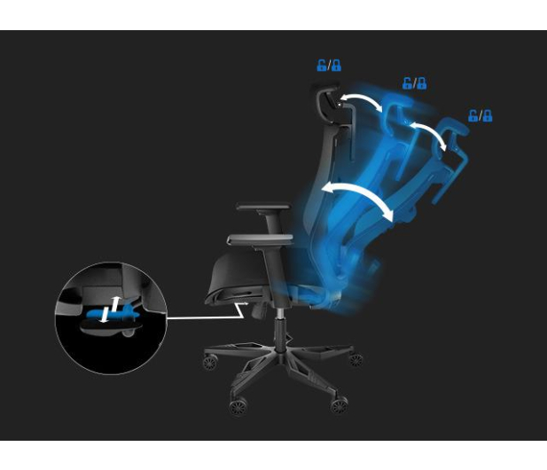 Genesis Fotel ergonomiczny ASTAT 700 czarny - 1104903 - zdjęcie 8